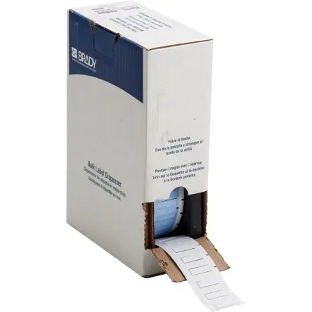 Produktfoto 1 von Brady Wärmeschrumpf-Etiketten Schwarz für BMP61, BMP71, M610, M611, M710 auf Weiß 13.08 mm 8.51 mm 13.08 mm