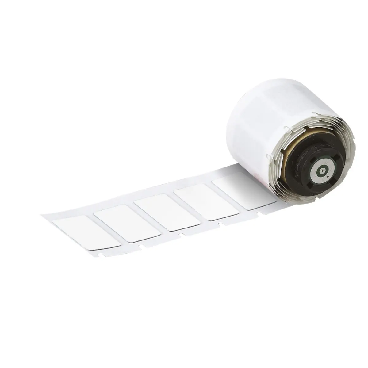 Produktfoto 1 von Brady B-7593 Polyester-Etiketten Schwarz für M710, BMP71 auf Weiß, 18.00mm