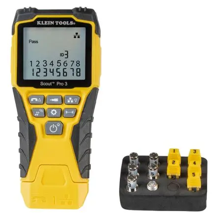 Produktfoto 1 von Klein Tools VDV501-851 Netzwerktester Tonsignal, Kabelprüfgerät, RJ12, RJ11, RJ45