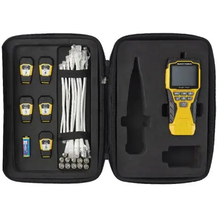 Produktfoto 1 von Klein Tools VDV501-853 Netzwerktester Schließer (NO), Sicherungsfinder, RJ45, RJ12, RJ11