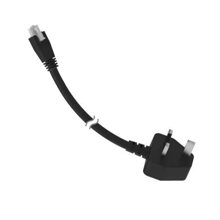 Produktfoto 1 von Banner Netzkabel, A Molex, Gerade, B Stecker rechtwinklig, 1.83 m Schwarz Polycarbonat, Eloxiertes Aluminium (Gehäuse),