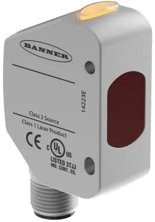 Produktfoto 1 von Banner Q4X Kubisch Optischer Sensor, Hintergrundunterdrückung, Analog Ausgang, Schraube
