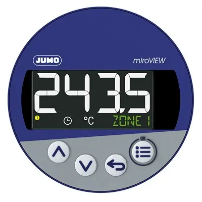 Produktfoto 1 von Jumo 701591 LCD Digitales Multifunktionsmessgerät für Temperatur H 60.5 mm B 68 mm 4-Stellen T. 80 mm