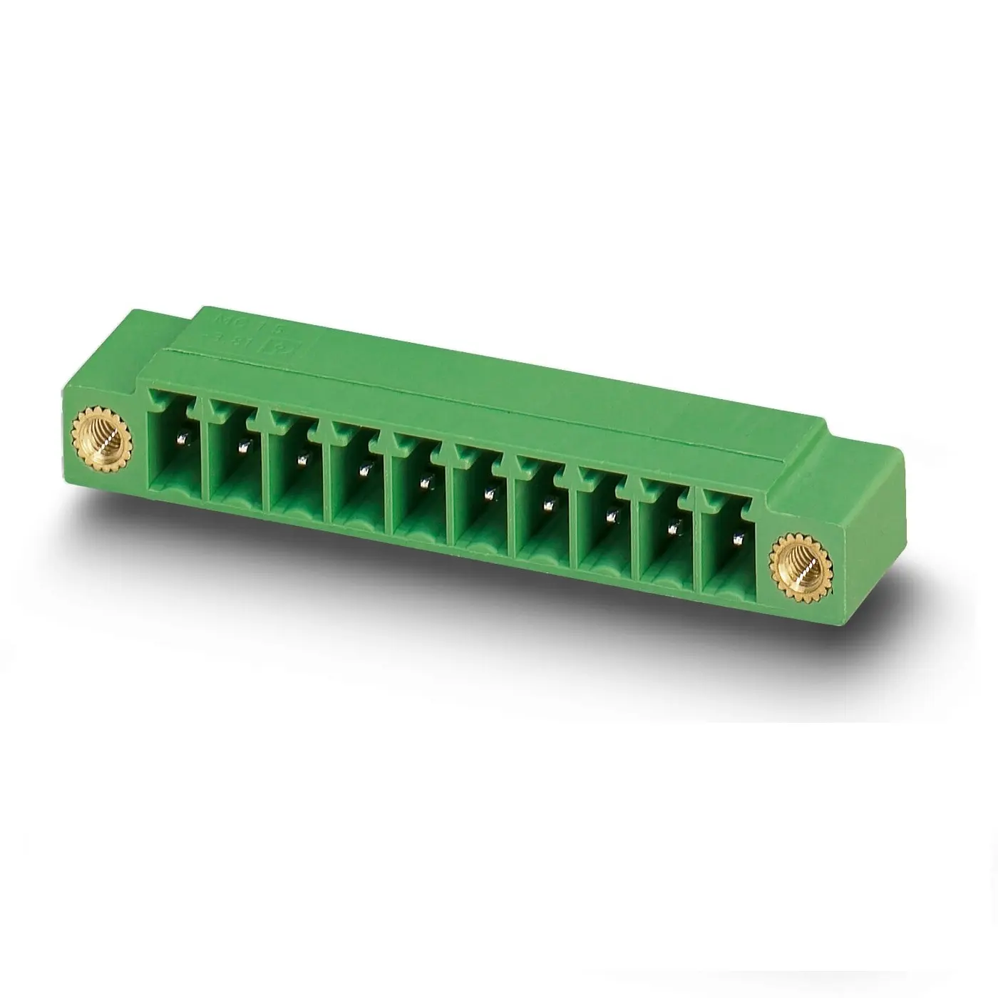Phoenix Contact MC Leiterplattenleiste Gerade, 6-polig / 1-reihig, Raster 3.5 mm Raster Wellenlötmontage, COMBICON MC