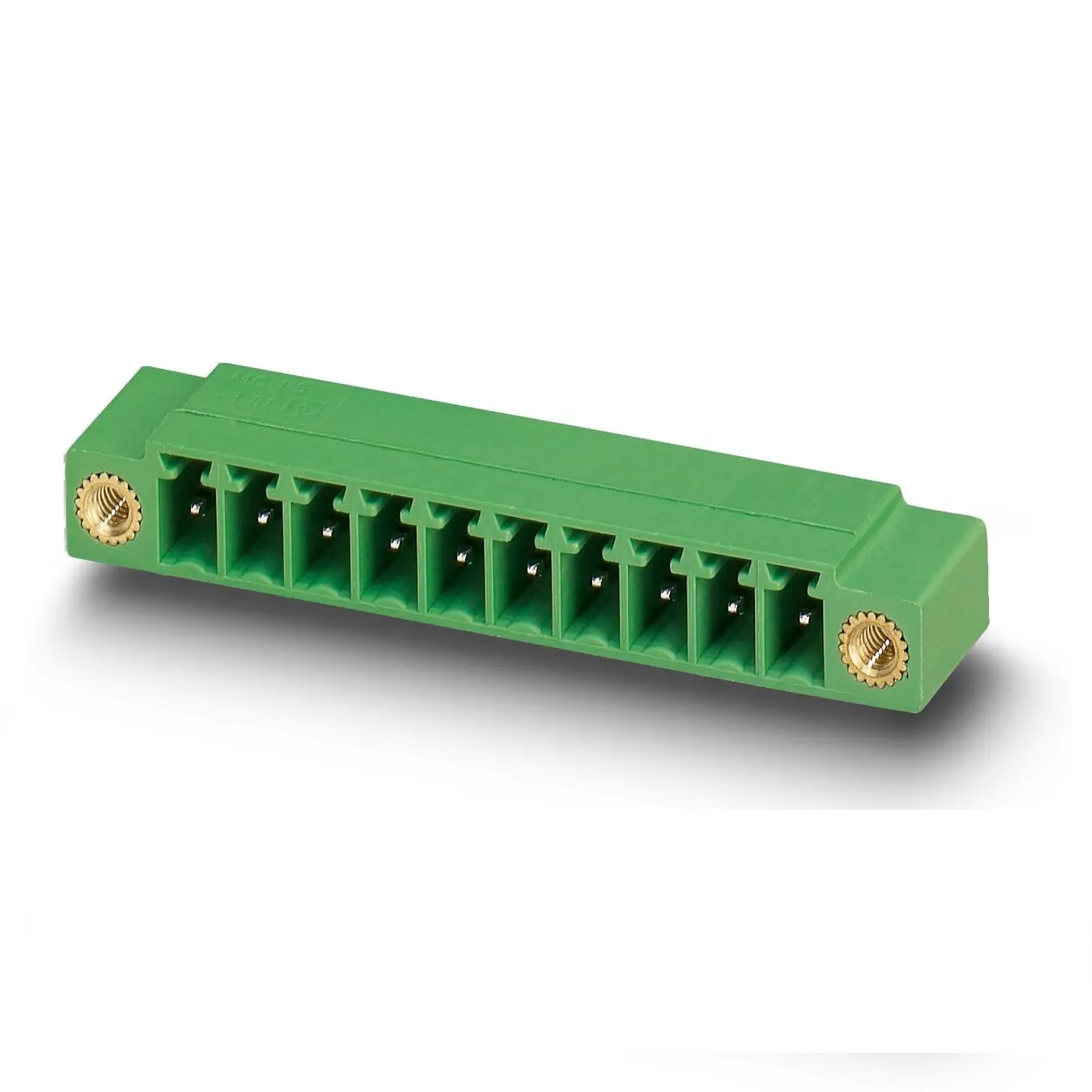 Phoenix Contact MC Leiterplattenleiste Gerade, 8-polig / 1-reihig, Raster 3.5 mm Raster Wellenlötmontage, COMBICON MC