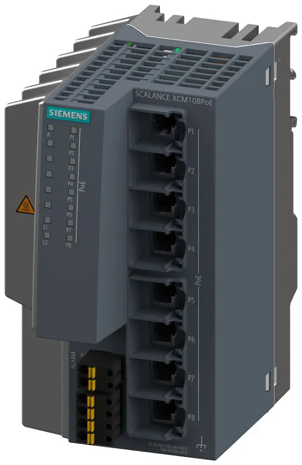 Produktfoto 1 von Siemens Netzwerk Switch 8-Port Unmanaged 10/100Mbit/s 80 x 125 x 147mm
