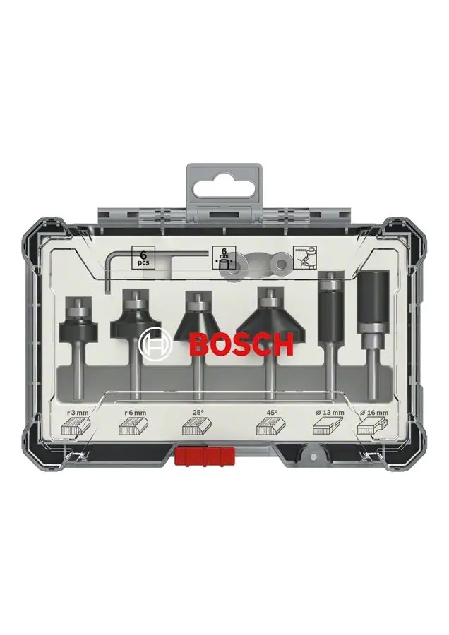 Produktfoto 1 von Bosch Fräser-Bitsatz 6-teilig