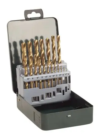 Produktfoto 1 von Bosch HSS Drehung Satz 1 mm → 10 mm, 19-teilig für Metall