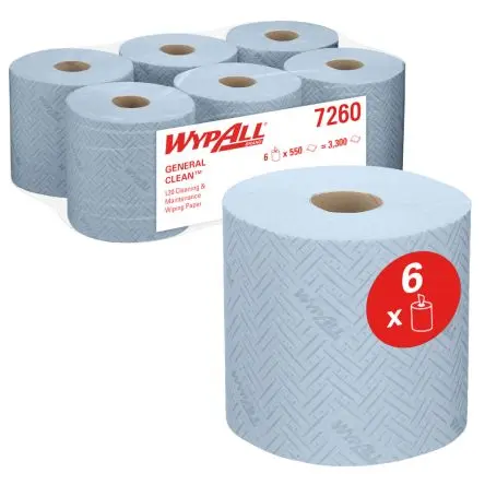 Produktfoto 1 von Kimberly Clark WYPALL wypall Papierhandtuch Rolle 2, 550-Blatt