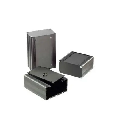 Produktfoto 1 von Nu-Tech Engineering E006; Universalgehäuse; Aluminium; Schwarz Geflanscht Breite 105 mm Höhe 60.5 mm Länge 100 mm