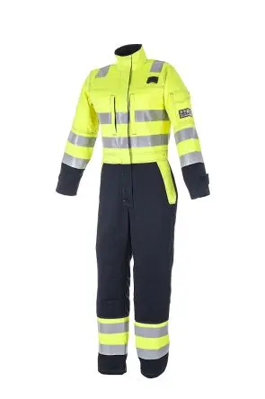 Produktfoto 1 von Liscombe Warnschutz-Overalls 10 Wiederverwendbar Marine, Gelb