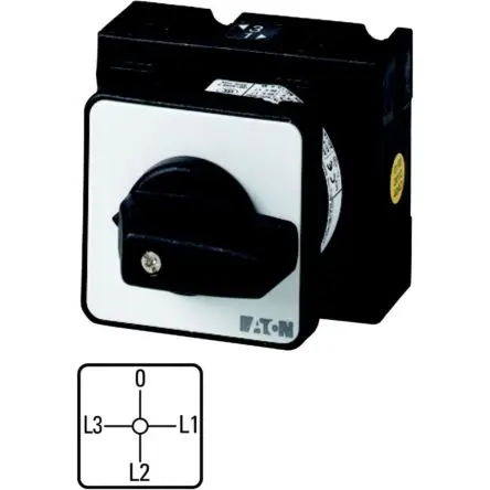 Produktfoto 1 von Eaton Eaton Moeller Series T3 Nockenschalter 32 A, 3-phasig, 6-Stufen Knopf Schraube, 90 °-Wurfwinkel