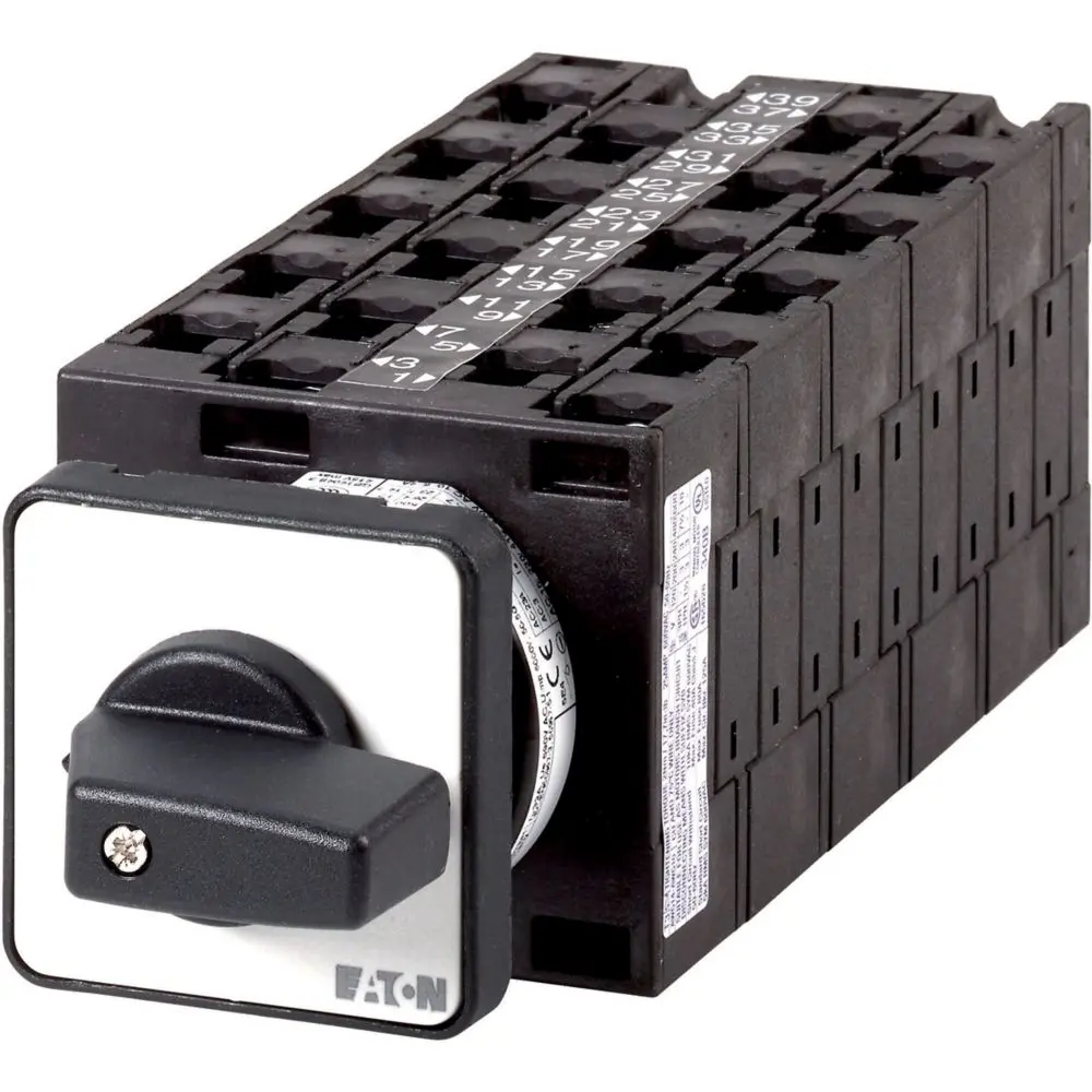 Produktfoto 1 von Eaton T3 Nockenschalter, 5-polig / 32A, 690V (Volts), 3-phasig, 4-Stufen, 30°-Wurfwinkel