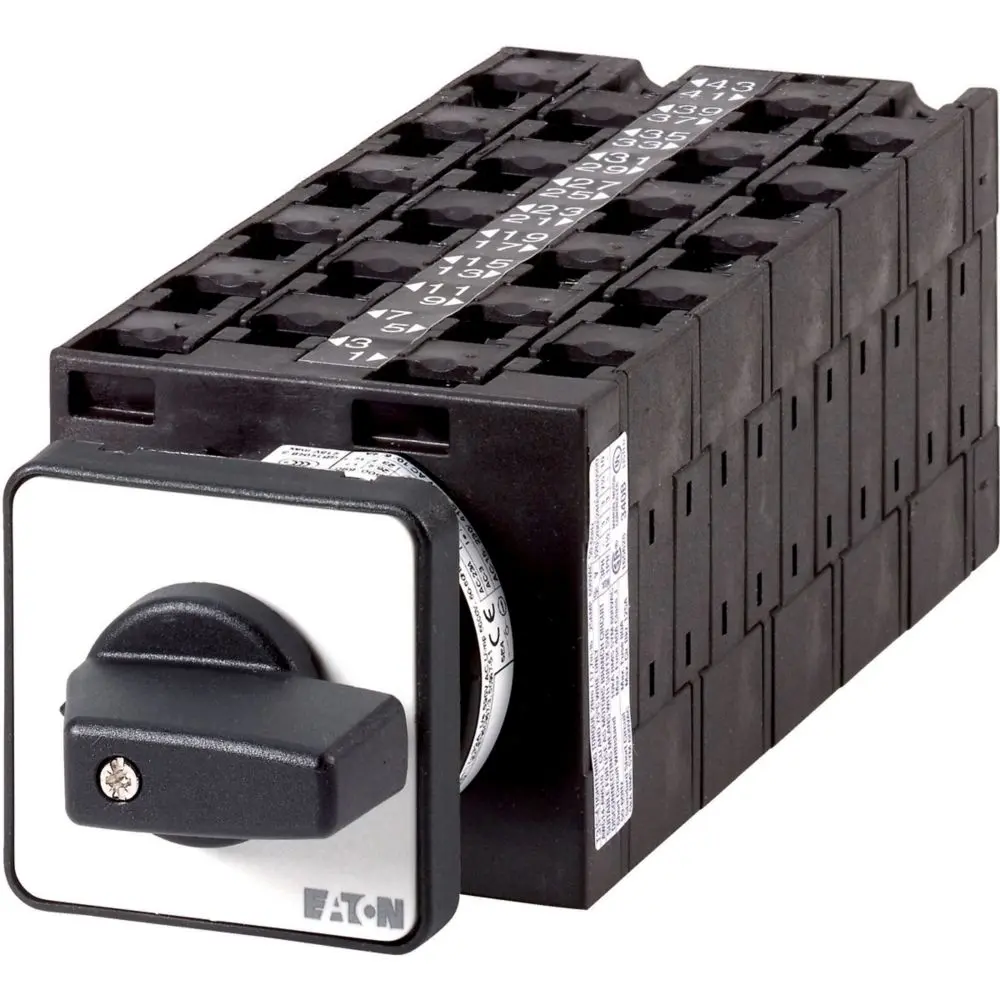 Produktfoto 1 von Eaton T3 Nockenschalter, 3-polig / 32A, 690V (Volts), 3-phasig, 7-Stufen, 45°-Wurfwinkel