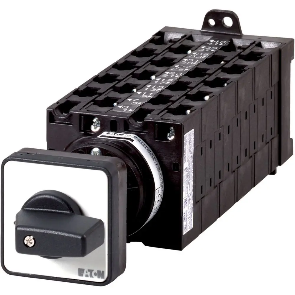 Produktfoto 1 von Eaton T3 Nockenschalter, 22P / 32A, 690V (Volts), 3-phasig, 2-Stufen, 90°-Wurfwinkel