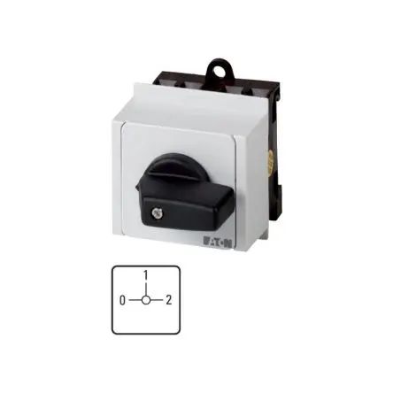 Produktfoto 1 von Eaton Eaton Moeller Series T3 Nockenschalter 20 A, 3-phasig, 2-Stufen Handkipphebel Schraube, 90 °-Wurfwinkel