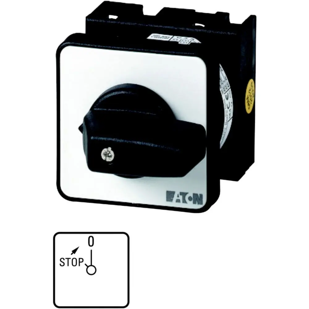 Produktfoto 1 von Eaton Nockenschalter, 2P / 20A, 690V (Volts), 2-Stufen, 45°-Wurfwinkel