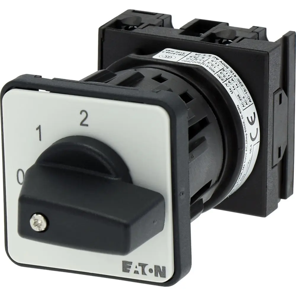 Produktfoto 1 von Eaton Nockenschalter, 1-polig / 20A, 690V (Volts), 3-Stufen, 45°-Wurfwinkel