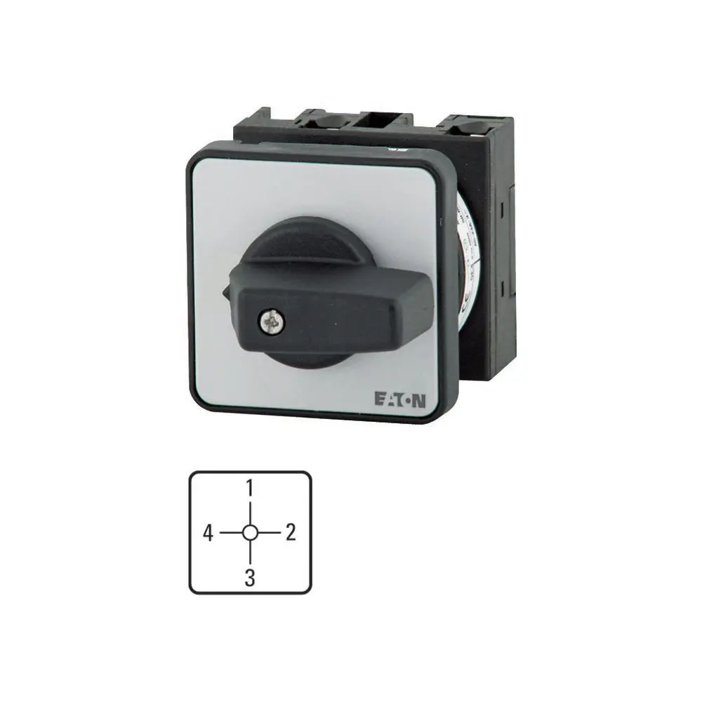 Produktfoto 1 von Eaton Nockenschalter, 1-polig / 20A, 690V (Volts), 4-Stufen, 90°-Wurfwinkel