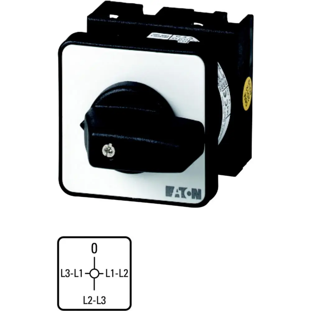 Produktfoto 1 von Eaton Nockenschalter, 2P / 20A, 690V (Volts), 4-Stufen, 90°-Wurfwinkel