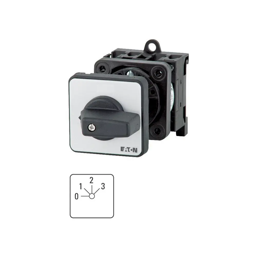 Produktfoto 1 von Eaton Eaton Moeller Series T0 Nockenschalter, 1-polig / 20A, 690V (Volts), 3-phasig, 4-Stufen, 45°-Wurfwinkel