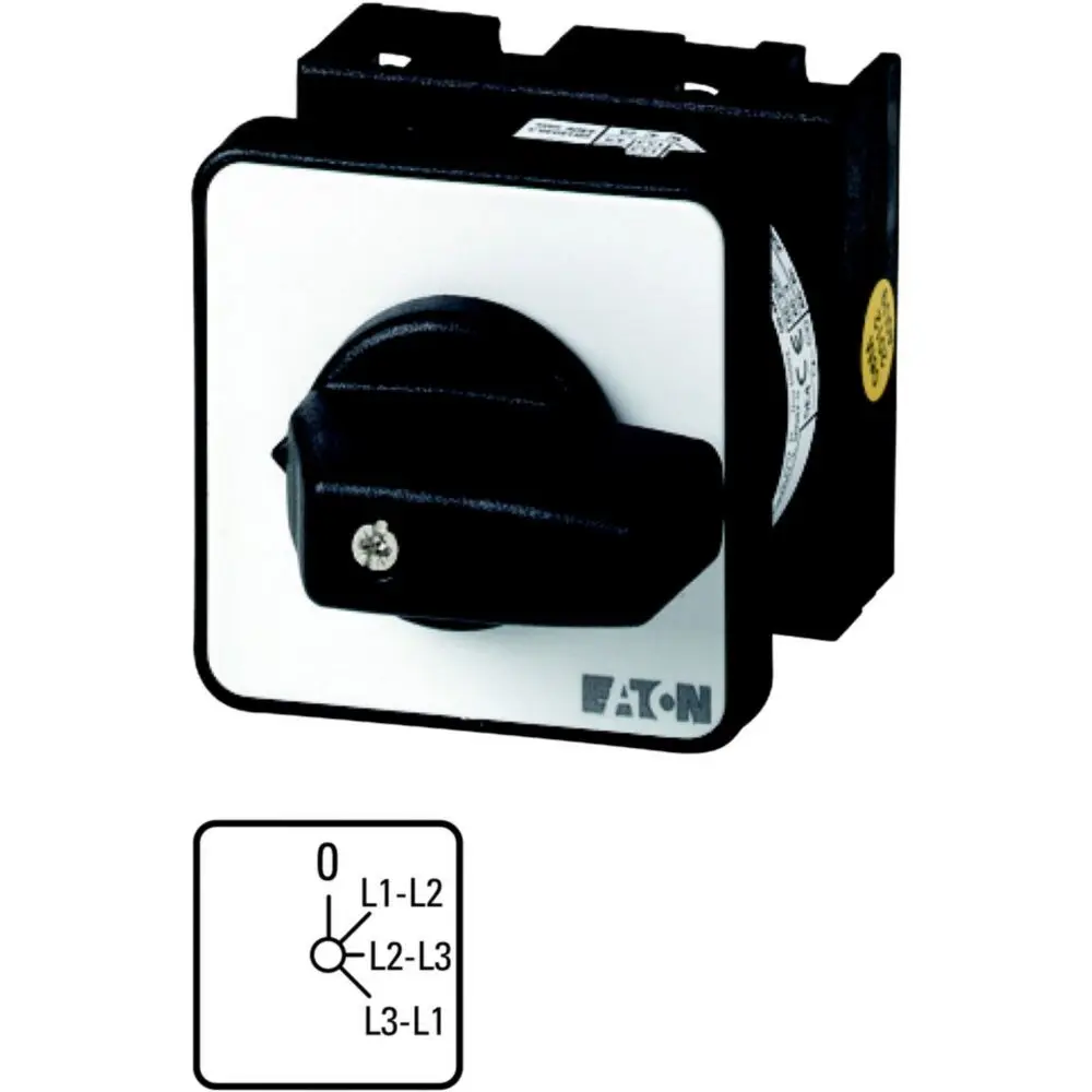 Produktfoto 1 von Eaton T0 Nockenschalter, 2P / 20A, 690V (Volts), 3-phasig, 4-Stufen, 45°-Wurfwinkel