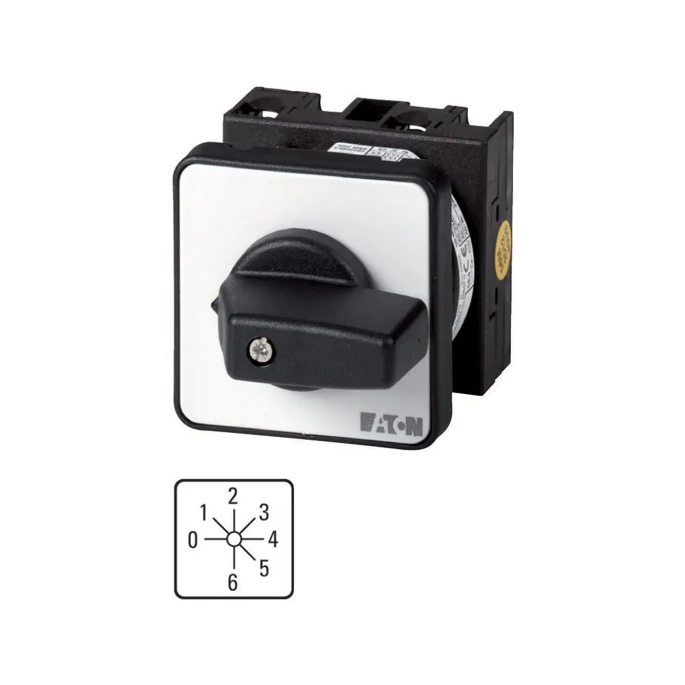 Produktfoto 1 von Eaton Nockenschalter, 1-polig / 20A, 690V (Volts), 6-Stufen, 45°-Wurfwinkel