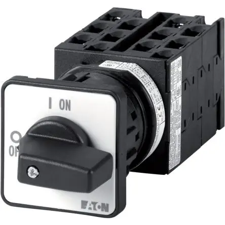 Eaton T0 Nockenschalter 20 A, 3-phasig, 12-Stufen Handkipphebel Schraube, 45 °-Wurfwinkel