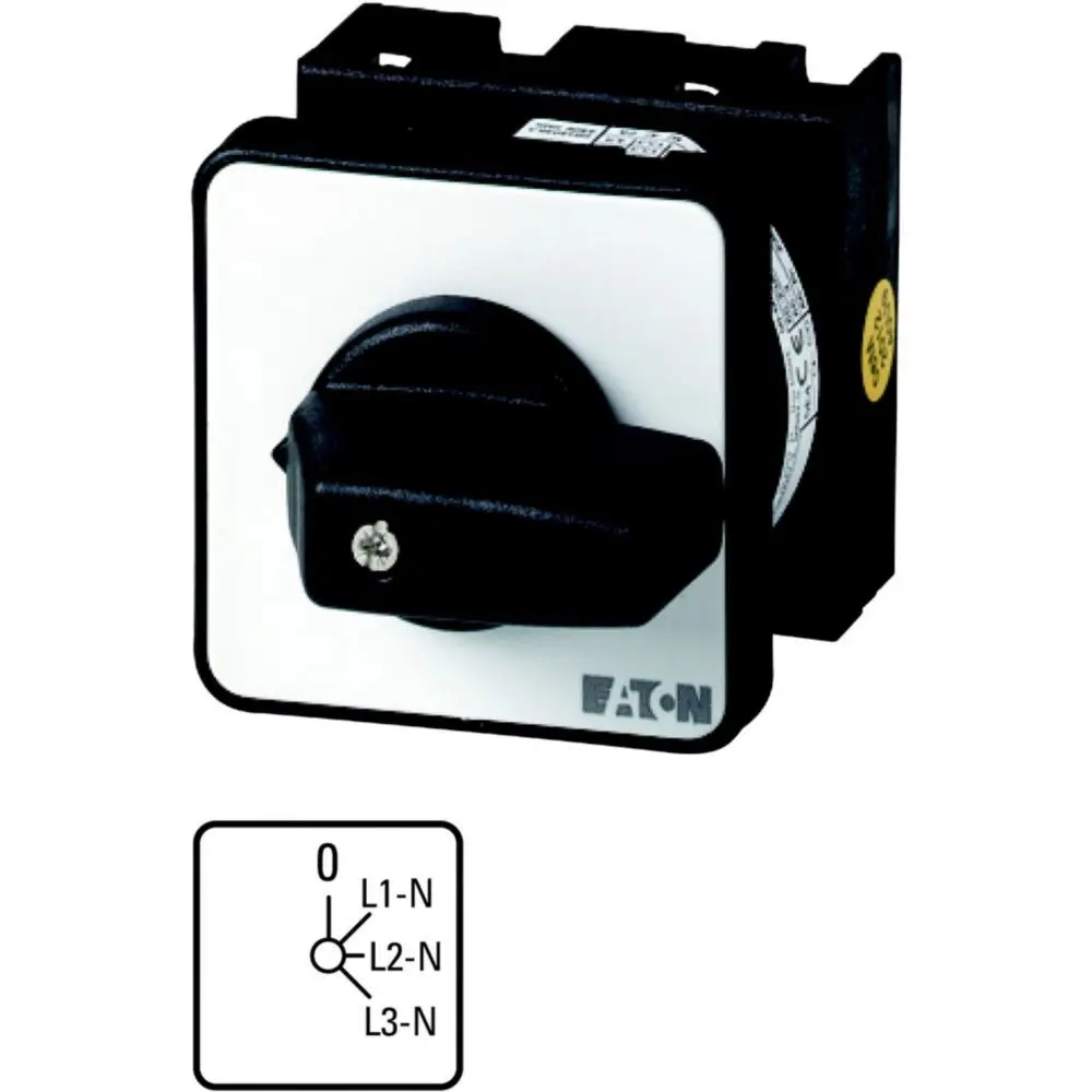 Produktfoto 1 von Eaton T0 Nockenschalter, 2P / 20A, 690V (Volts), 3-phasig, 4-Stufen, 45°-Wurfwinkel