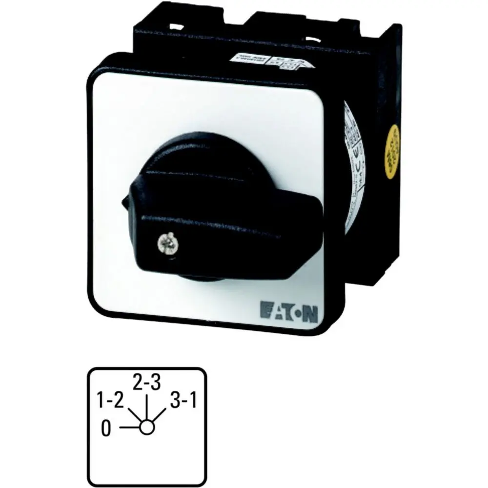 Produktfoto 1 von Eaton T0 Nockenschalter, 2P / 20A, 690V (Volts), 3-phasig, 4-Stufen, 45°-Wurfwinkel