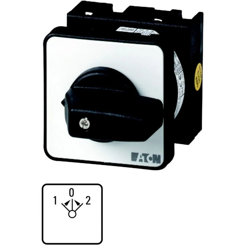 Produktfoto 1 von Eaton T0 Nockenschalter, 2P / 20A, 690V (Volts), 3-phasig, 4-Stufen, 45°-Wurfwinkel