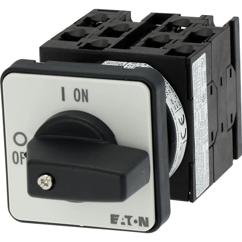 Produktfoto 1 von Eaton Nockenschalter, 8-polig / 20A, 690V (Volts), 2-Stufen, 90°-Wurfwinkel