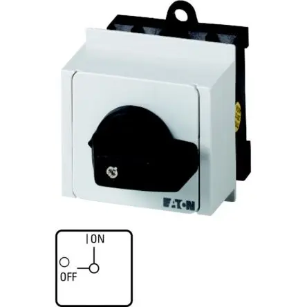 Produktfoto 1 von Eaton T3 Nockenschalter 20 A, 3-phasig, 4-Stufen Kurzer Daumengriff Schraube, 90 °-Wurfwinkel