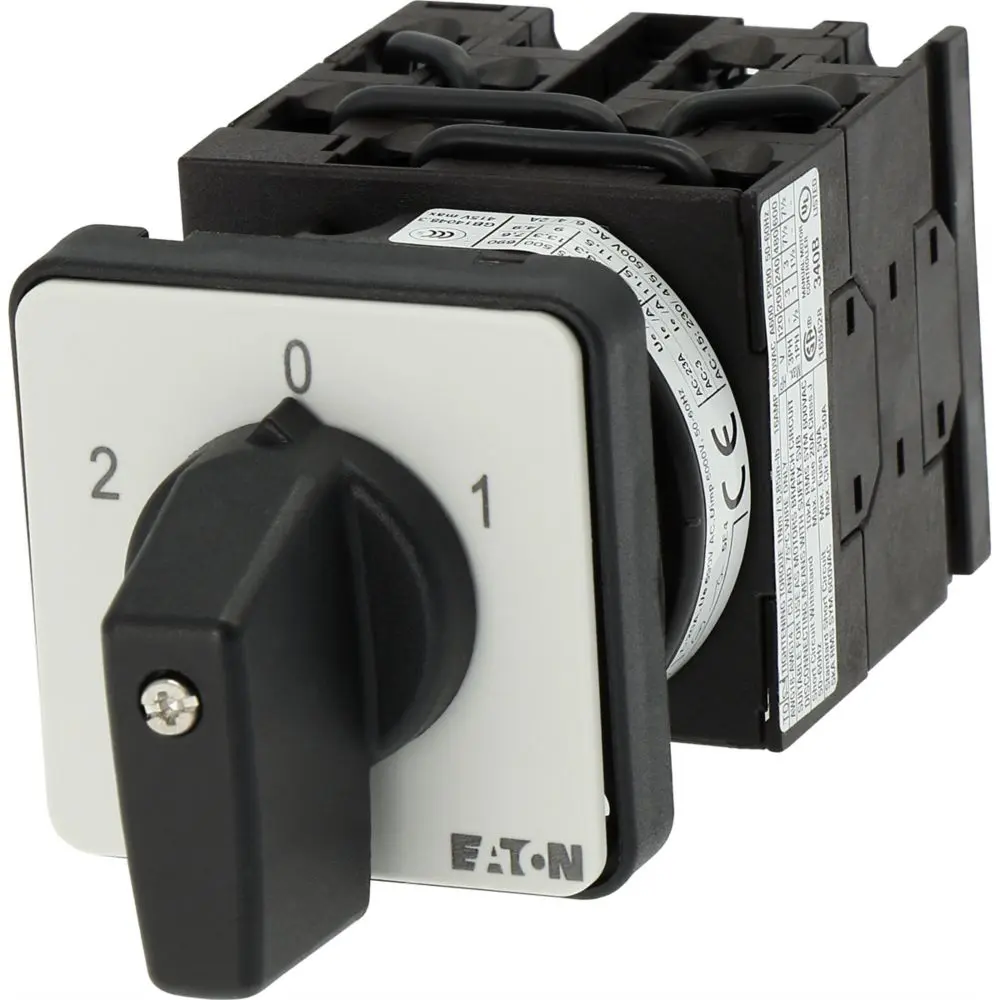 Produktfoto 1 von Eaton Eaton Moeller Series T0 Nockenschalter, 3-polig / 20A, 690V (Volts), 3-phasig, 3-Stufen, 60°-Wurfwinkel
