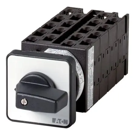 Produktfoto 1 von Eaton T0 Nockenschalter 20 A, 3-phasig, 18-Stufen Handkipphebel Schraube, 60 °-Wurfwinkel