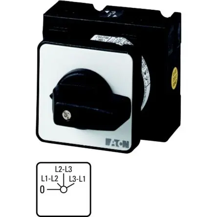 Produktfoto 1 von Eaton Eaton Moeller T3 Nockenschalter 32 A, 3-phasig, 4-Stufen Knopf Schraube, 45 °-Wurfwinkel