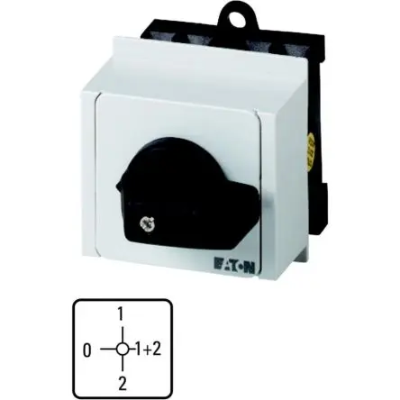 Produktfoto 1 von Eaton Moeller Nockenschalter 20 A, 4-Stufen Kurzer Daumengriff Schraube, 90 °-Wurfwinkel