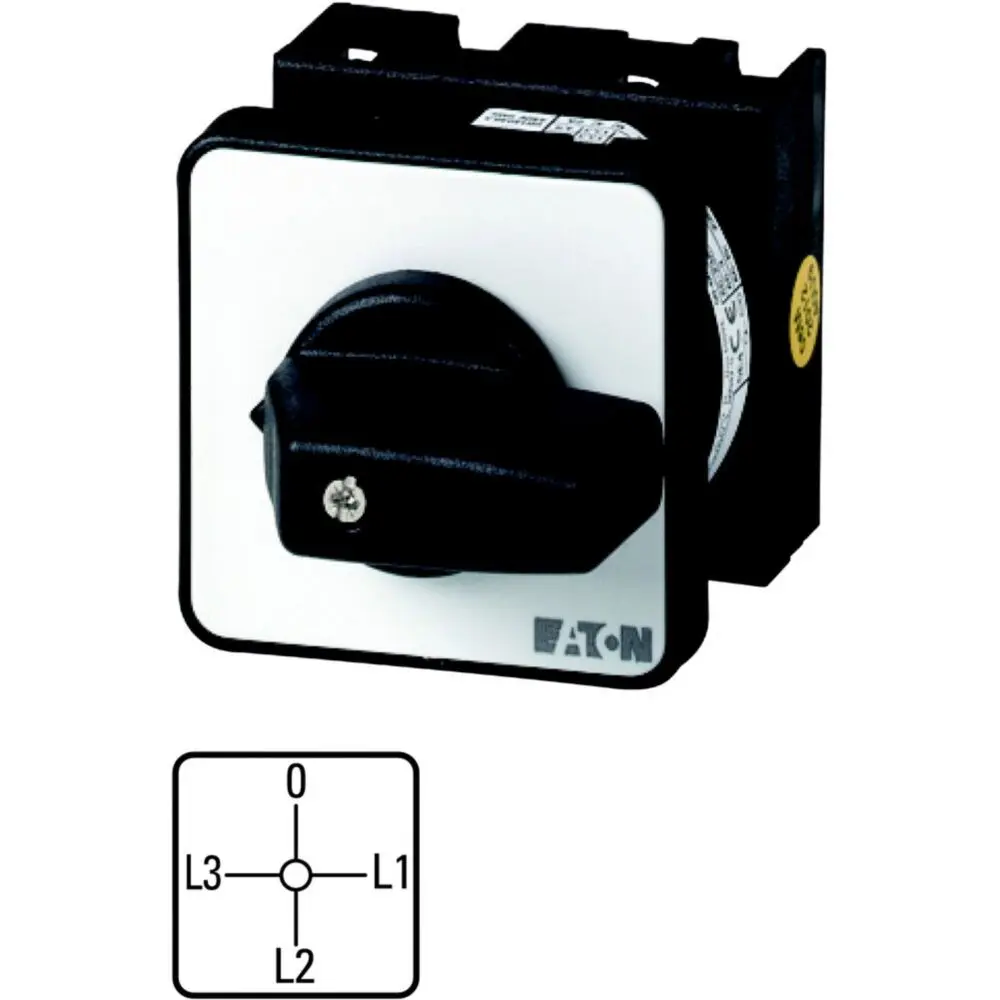 Produktfoto 1 von Eaton Nockenschalter, 3-polig / 20A, 690V (Volts), 4-Stufen, 90°-Wurfwinkel