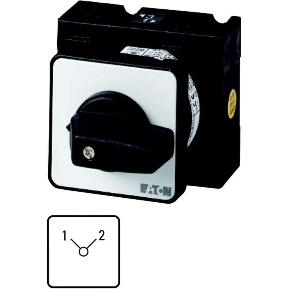 Produktfoto 1 von Eaton T3 Nockenschalter, 3-polig / 32A, 690V (Volts), 3-phasig, 2-Stufen, 90°-Wurfwinkel