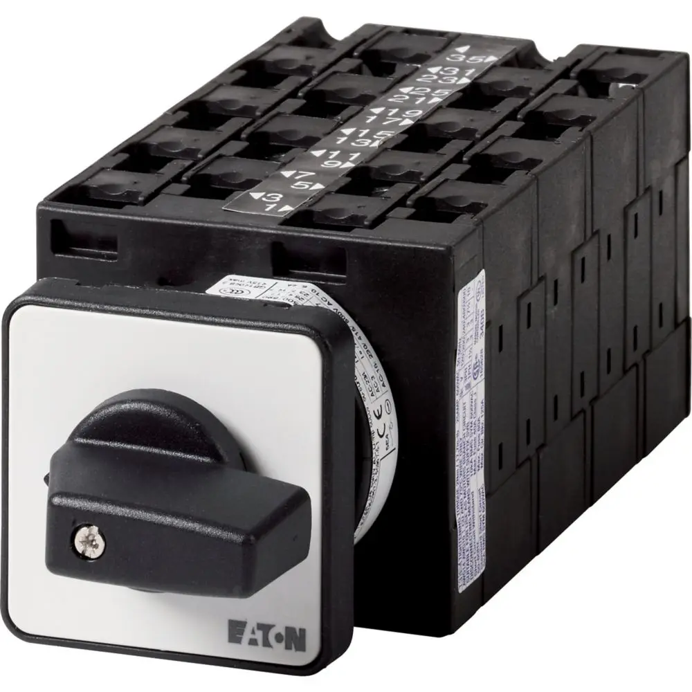 Produktfoto 1 von Eaton Nockenschalter, 8-polig / 32A, 600V (Volts), 3-Stufen, 60°-Wurfwinkel
