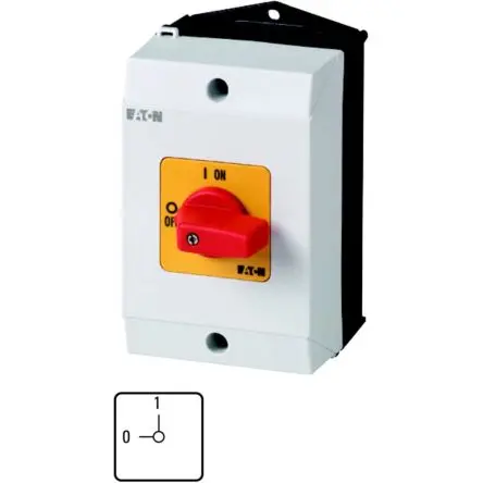 Produktfoto 1 von Eaton Eaton Moeller Nockenschalter 20 A, 2-Stufen Kurzer Daumengriff Schraube, 90 °-Wurfwinkel