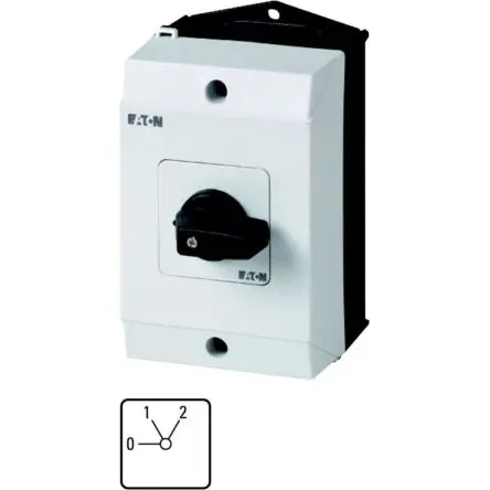 Produktfoto 1 von Eaton Eaton Moeller Nockenschalter 20 A, 2-Stufen Kurzer Daumengriff Schraube, 60 °-Wurfwinkel