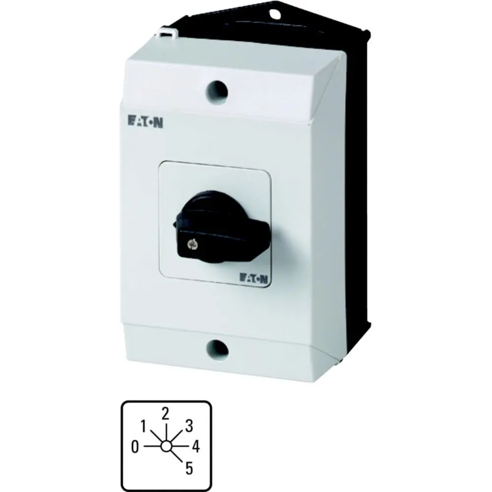 Produktfoto 1 von Eaton Nockenschalter, 1-polig / 20A, 690V (Volts), 6-Stufen, 45°-Wurfwinkel