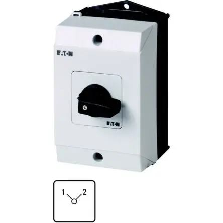 Produktfoto 1 von Eaton Eaton Moeller Nockenschalter 32 A, 2-Stufen Kurzer Daumengriff Schraube, 90 °-Wurfwinkel