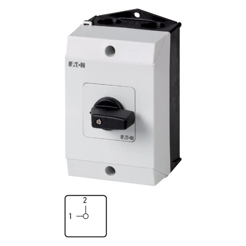 Produktfoto 1 von Eaton Nockenschalter, 2P / 20A, 690V (Volts), 2-Stufen, 90°-Wurfwinkel