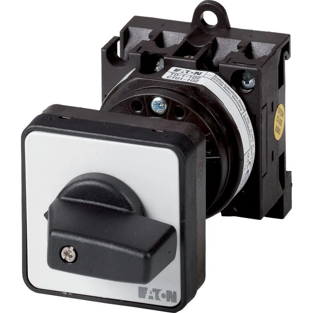 Produktfoto 1 von Eaton Eaton Moeller Series T0 Nockenschalter, 3-polig / 20A, 690V (Volts), 3-phasig, 2-Stufen, 90°-Wurfwinkel