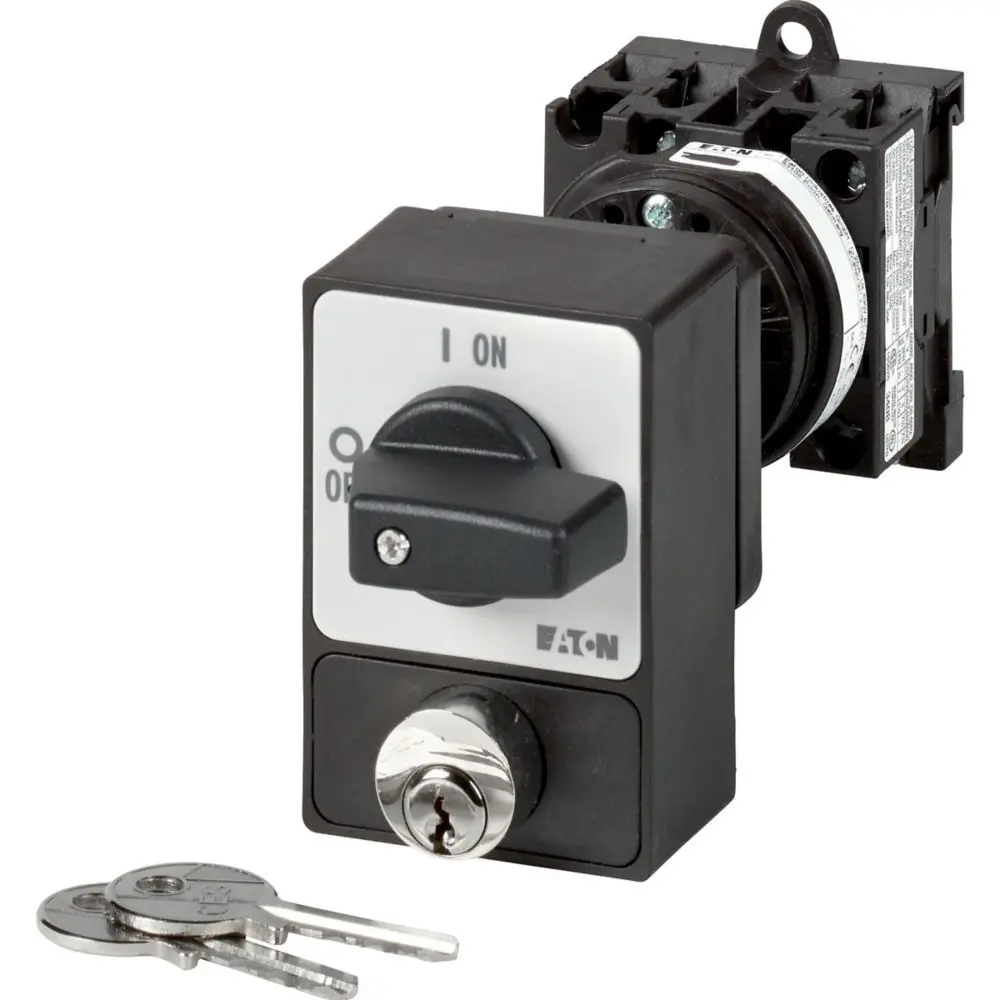 Produktfoto 1 von Eaton Eaton Moeller Series T0 Nockenschalter, 3-polig / 20A, 690V (Volts), 3-phasig, 2-Stufen, 90°-Wurfwinkel