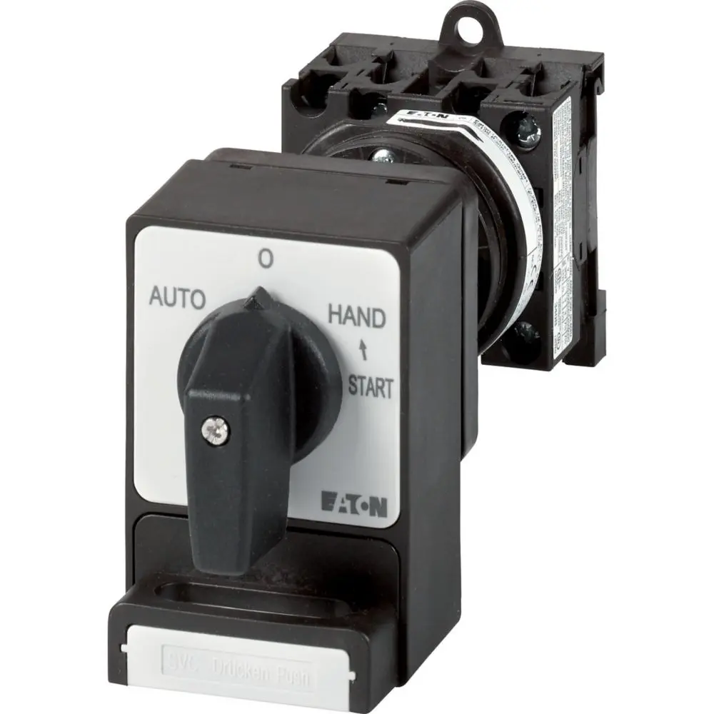Produktfoto 1 von Eaton T0 Nockenschalter, 4-polig / 20A, 690V (Volts), 3-phasig, 2-Stufen, 45°-Wurfwinkel