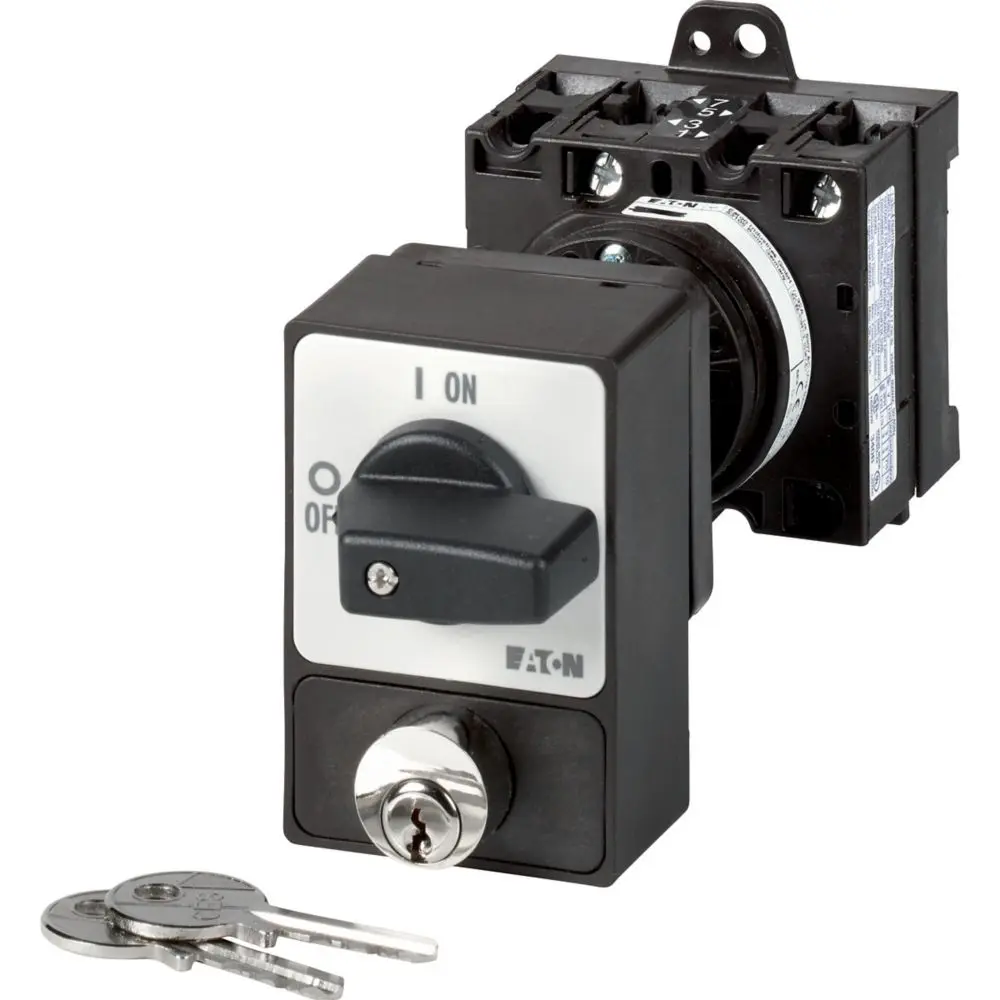 Produktfoto 1 von Eaton Eaton Moeller Series T3 Nockenschalter, 3-polig / 32A, 690V (Volts), 3-phasig, 2-Stufen, 90°-Wurfwinkel