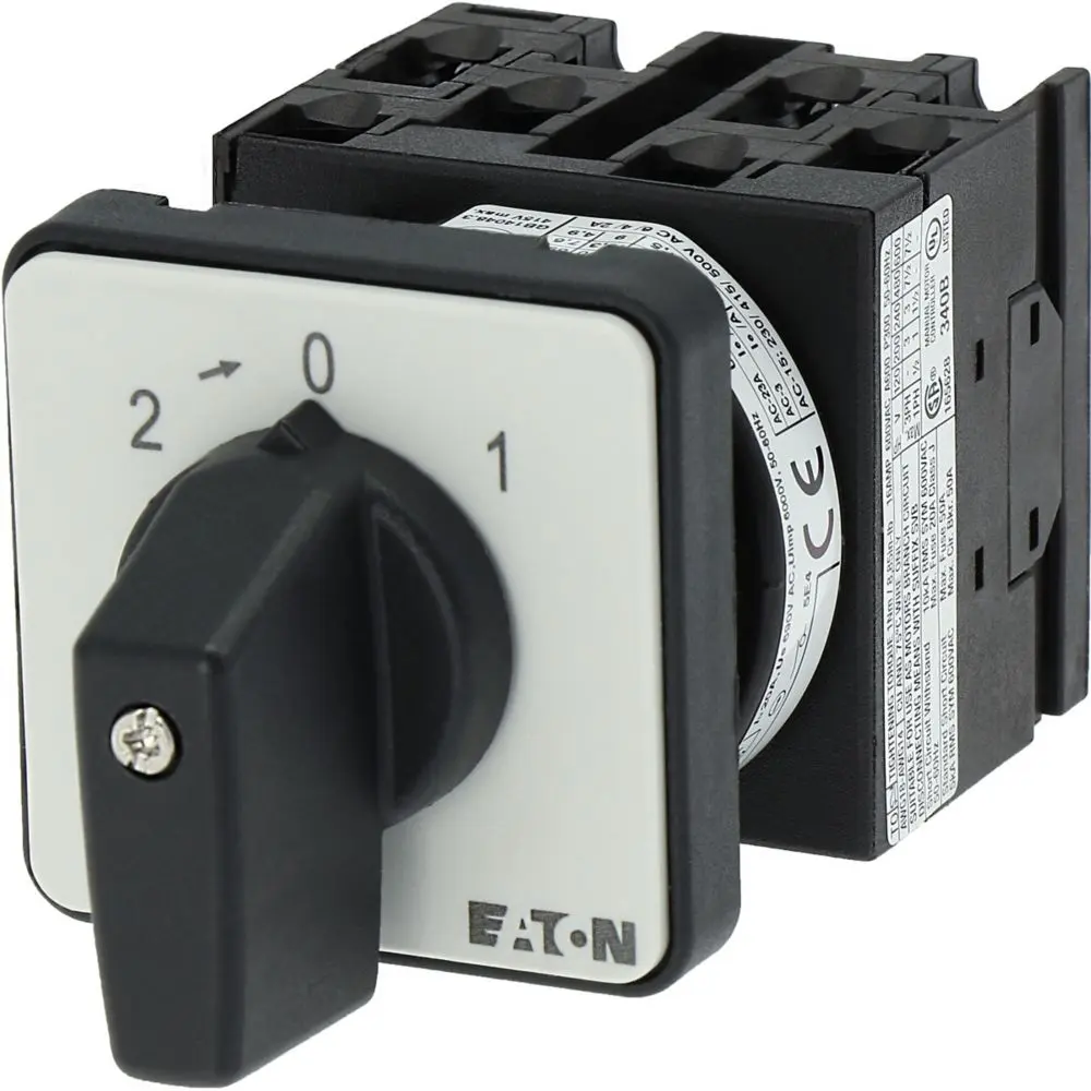 Produktfoto 1 von Eaton Eaton Moeller Series T0 Nockenschalter, 3-polig / 20A, 690V (Volts), 3-phasig, 6-Stufen, 45°-Wurfwinkel